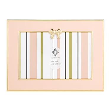 Imagem de Concepts Porta-retrato de metal esmaltado, elegante, decorativo, luxuoso, para presente, romântico, vintage, lembrança, casamento, aniversário, decoração de casa