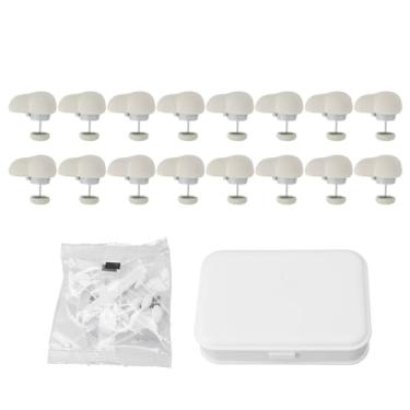 Imagem de Ainoli 16 peças de clipes de edredom para edredon dentro, conjunto de fixadores de pinos de edredom para colcha, cortinas, lençóis de cama, decoração (Bege)