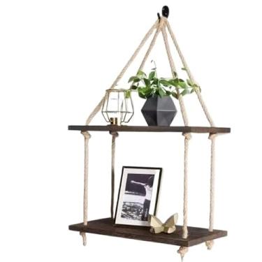 Imagem de Prateleira Rústica Delicada de 40 cm(Envelhecida,2 Andares)