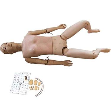 Imagem de IUBGFTO Modelo Anatômico Humano Manequim Modelo de Ensino Simulador de Cuidados ao Paciente Multifuncional Tamanho Real Treinamento de Habilidades de Enfermagem