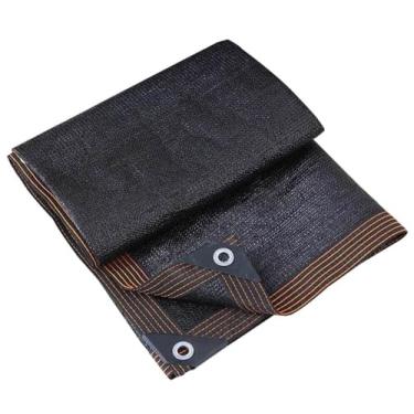 Imagem de Toldo de toldo de toldo de ângulo reto rede de sombreamento antienvelhecimento, capas de rede de sombra respirável de malha para estufas, pátios e plantas de flores, preto - 4 x 5 m