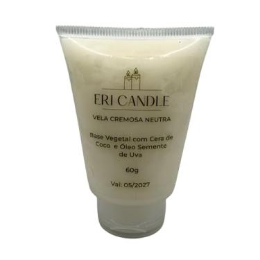 Imagem de Vela Cremosa Neutra Natural para Hidratação e Massagem 60g em Pote com Textura Suave