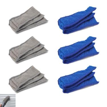 Imagem de UtySty Pacote com 6 peças de substituição de cabeça de espanador de janela, limpador de janela, refil de microfibra para persianas, limpador de janela, escova de espanador, ferramenta de limpeza