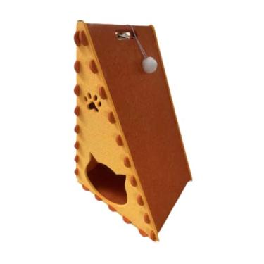 Imagem de Ｂｅｓｇａ CATO CATO CONGROIRO INTERIOR CATOS CAVE CAVE CAVE INCLUÍDO MONITOS de CAT PRIVACIDADE SRACTING ANTI -SLIP SLIP SLIP HOME, Amarelo Alaranjado