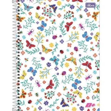 Imagem de Caderno Espiral Capa Dura Colegial 1 Matéria D+ Feminino 96 Folhas Tilibra Estampa 1