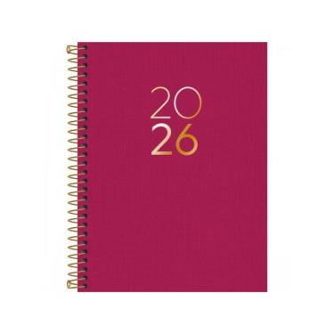 Imagem de Agenda 2026 Executiva Espiral Diária 17,7 X 24cm Lume Tilibra Rosa Fuchsia