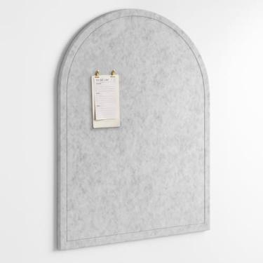 Imagem de Orelle Quadro de avisos de feltro de arco | Placa de feltro dobrável para parede | Quadro de cortiça alternativo para escritório, quadro de visão, exibição de arte infantil | Decoração de parede