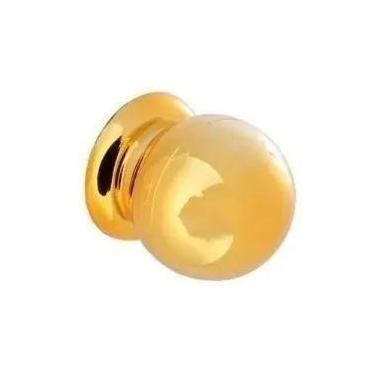 Imagem de KIt com 30 Puxador Bola Grande Dourado Para Gaveta Guarda Roupa - Jonn