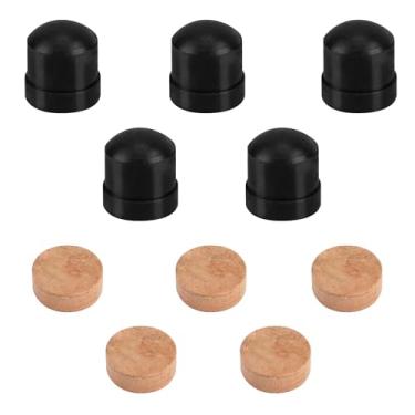 Imagem de 5un Almofadas Cortiça Trombone e 5un Batentes Borracha Extremidades de Slides, Rolha da Válvula Trombone e Protetor Borracha da Ponta do Slide para Acessórios Musicais