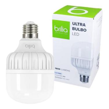 Imagem de Lâmpada Bulbo Led T80 Sorvete 16W E27 Biv Branco Frio - BRILIA, Bivolt