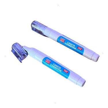 Imagem de Caneta Corretiva Escolar Escritório Branquinho Corretivo - Kaz