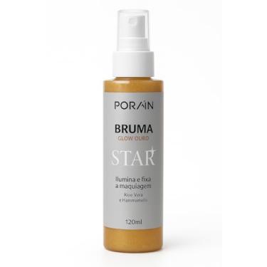 Imagem de Bruma Star Glow Ouro, Spray Iluminador e Fixador de Maquiagem, com Aloe Vera e Hamamelis, 120ml