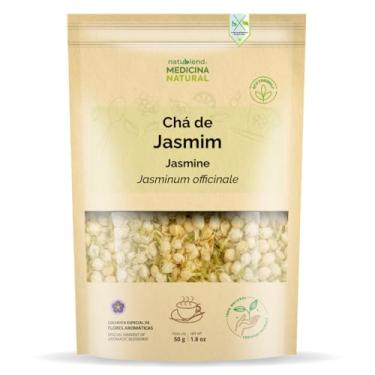 Imagem de Chá de Jasmim, Flores Aromáticas Selecionadas, Importado da Ásia, Medicina Natural, 50g