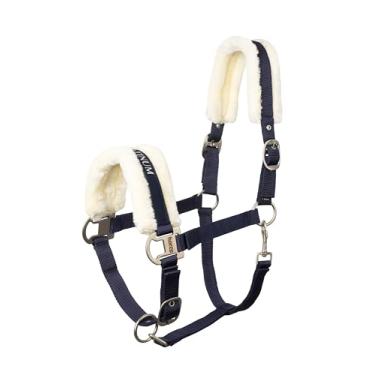 Imagem de Horze Howard acolchoado de fleece confortável ajustável de poliéster cavalo frente única - Peacoat azul escuro - Cob