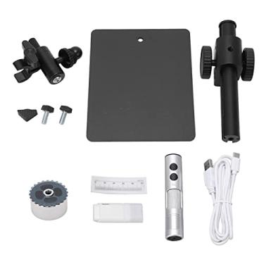 Imagem de Microscópio USB portátil 12MP de alta resolução 3840x3104 Lente de zoom contínuo Microscópio digital de liga de alumínio para máquinas-ferramentas CNC e estações de trabalho