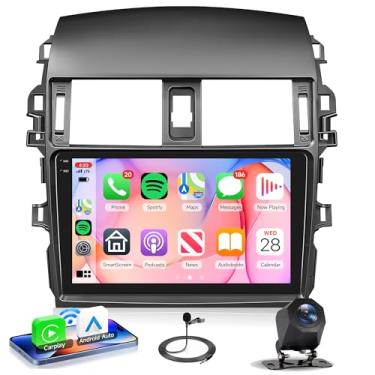 Imagem de Rádio estéreo automotivo 4 núcleos 4G + 64G Android 15 para Toyota Corolla 2009-2013, Rimoody Wireless Carplay Andorid link espelho automático 22 cm INCELL tela sensível ao toque GPS WiFi Bluetooth