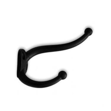 Imagem de Cabide Gancho Duplo Grande Preto Ref. 6102 - Loth