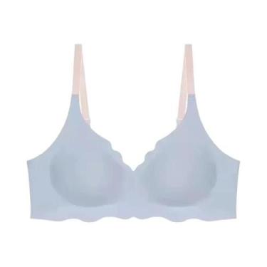 Imagem de Sutiã Feminino Confortável Sem Costura Ajustável Com Bojo Fino Sem Aro