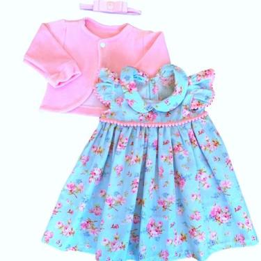 Imagem de Vestido de Bebê, Criança e Menina com bolero e tiara do P ao 4 - Mundo