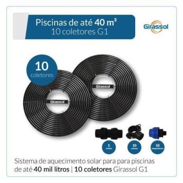 Imagem de Kit 10 Aquecedores Solar para Piscina Girassol - Placa G1