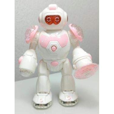 Imagem de Brinquedo Robô Rosa Estelar Interativo Com Luzes E Sons - FUN GAME
