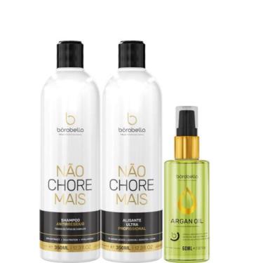 Imagem de Progressiva Borabella Não Chore 2x350ml + Óleo Argan 60ml