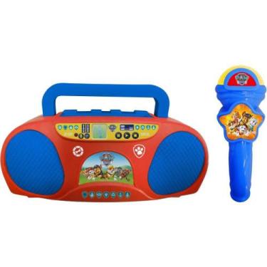 Imagem de Brinquedo Patrulha Canina Boom BOX Karaokê Infantil com Função Amplifi