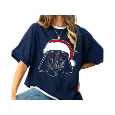 Imagem de Camiseta De Natal Darth Vader Santa Sketch, Camiseta Engraçada Da Disn