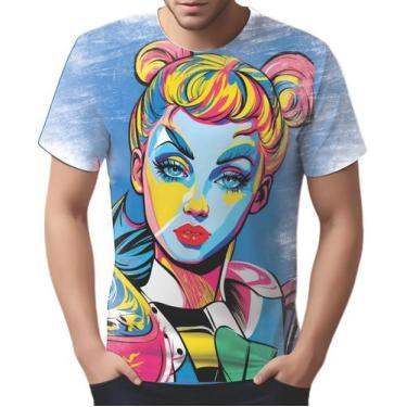 Imagem de Camiseta Camisa Tshirt Pin Up Mu.lher Morena Pop Art Moda 3 - Enjoy Sh