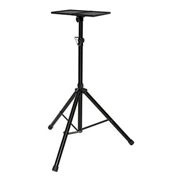 Imagem de SFOIMO Suporte para projetor, tripé, multifuncional, tripé, ajustável, para laptop, 111 a 170 cm, bom para palco ou estúdio, preto
