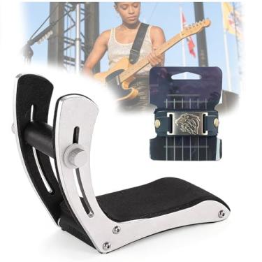 Imagem de Suporte Para Guitarra EléTrica Com Pernas De Apoio,Suporte ErgonôMico Para Guitarra EléTrica Com Abafador De Cordas Para Guitarristas