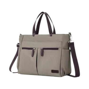 Imagem de Bolsa De Laptop Feminina Leve Em Nylon Com Dois Compartimentos Princip