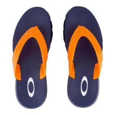 Imagem de Chinelo Oakley Raptor Marinho e Laranja-Masculino