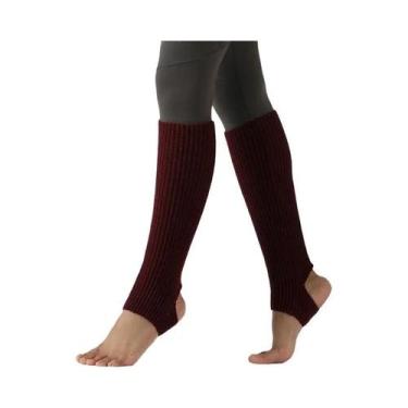 Imagem de Meias Longas De Lã Para Inverno Femininas, Aquecedores De Pernas Para 