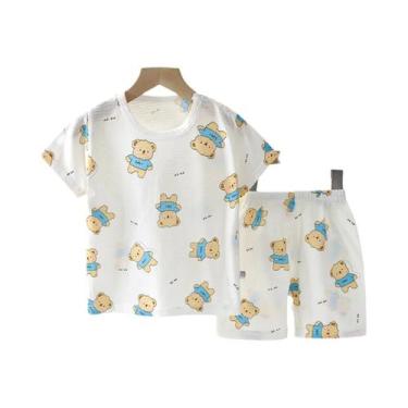 Imagem de Conjunto De Pijama De Algodão Para Bebê, Estampa De Desenho Animado, M