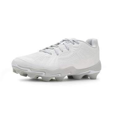 Imagem de Under Armour Tênis feminino Glyde Sola Rm Softball Cleats, (100) Branco/branco Summit/pedra, 36