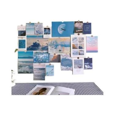 Imagem de Kit De Colagem De Parede Com Tema Nórdico 20PCS, Imagens Estéticas Par