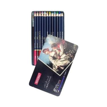 Imagem de Lápis De Aquarela 12/24/48/72 Cores, Pontas Macias De 4.2mm, Solúveis 