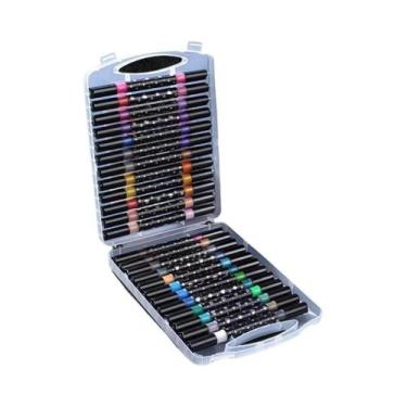 Imagem de Conjunto De Marcadores Acrílicos Com Glitter De Ponta Dupla 24/48/96 C