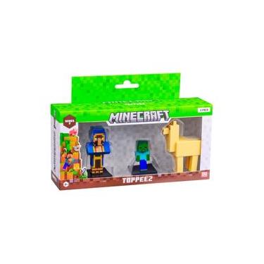 Imagem de Boneco Sortido Minecraft Pack 3 Série 2 Multikids - BR2554 BR2554