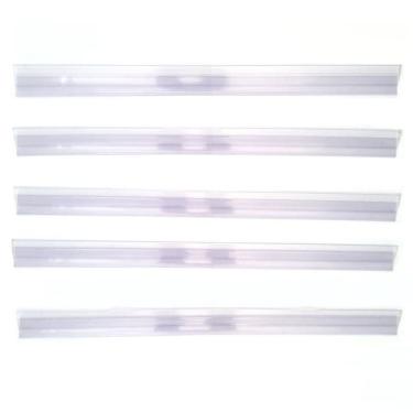 Imagem de Porta Etiqueta Bandeja Gondola Lx 92 Cm Transparente Kit C50
