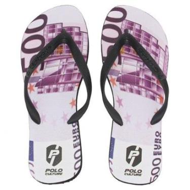 Imagem de Chinelo de Dedo Masculino Borracha Estampa Dinheiro Praia-Masculino