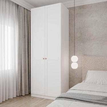 Imagem de Guarda-Roupa Modulado 2 Portas Americanas com Cabideiro e 2 Gavetas He