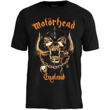 Imagem de Camiseta de Banda Motorhead em Algodão Manga Curta Gola Redonda-Unissex