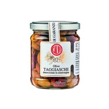 Imagem de Azeitonas Sem Caroço Taggiasche em Azeite de Oliva Calvi 180g