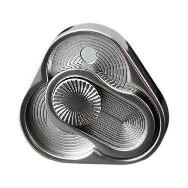 Imagem de Fidget Spinner Triangular, Moeda Giratória, Brinquedo De Mão EDC Para 