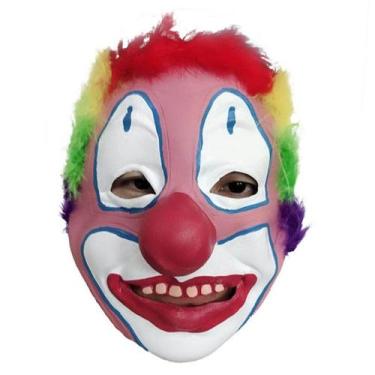 Imagem de Máscara de palhaço para cabelos coloridos para Halloween, cosplay e fe