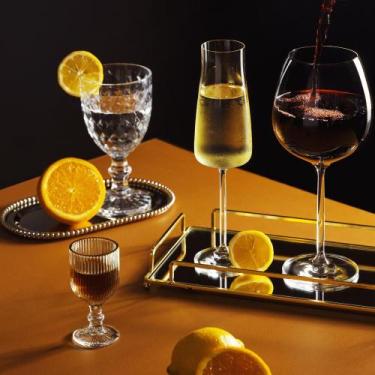 Imagem de 4 Taças Wolff Lines de Vidro para Licor com Fio de Ouro 75ml