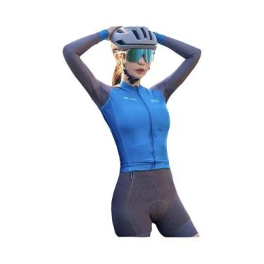 Imagem de Camisas De Ciclismo Femininas De Manga Longa Para Corridas De Verão - 