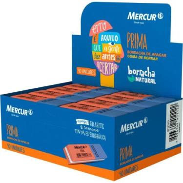 Imagem de Borracha Colorida Prima Lápis/Caneta 40unid - Mercur